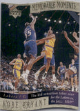 1997-98 Kobe Bryant Upper Deck MEMORABLE MOMENTS #4 Los Angeles Lakers 1
