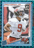 2025 Emeka Egbuka Panini Donruss Optic RATED ROOKIE TEAL VELOCITY PRIZM RC #265 Tampa Bay Buccaneers