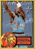 1996-97 Michael Jordan Fleer NBA ALL-STAR 10 RETRO #282 Chicago Bulls
