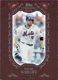 2009 David Wright Topps Sterling BURGUNDY 6/10 #86 New York Mets