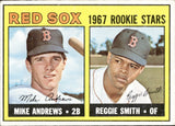 1967 Mike Andrews Reggie Smith Topps ROOKIE STARS #314 Boston Red Sox