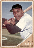 1962 Willie Tasby Topps #462 Cleveland Indians BV$50