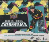 2023-24 Upper Deck Credentials Hobby Hockey, Box