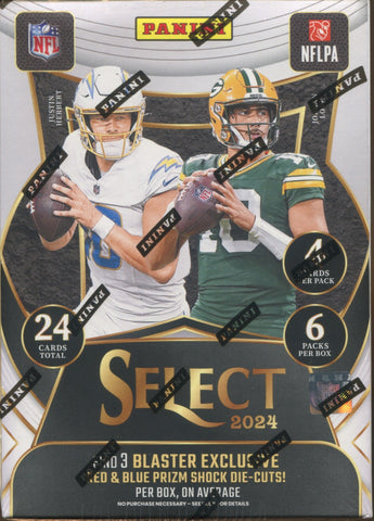 2024 Panini Select Football Retail Blaster, Box (Red & Blue Shock)