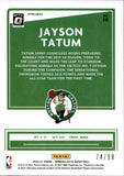 2020-21 Jayson Tatum Panini Donruss Optic ALL-STARS RED PRIZM 74/99 #10 Boston Celtics