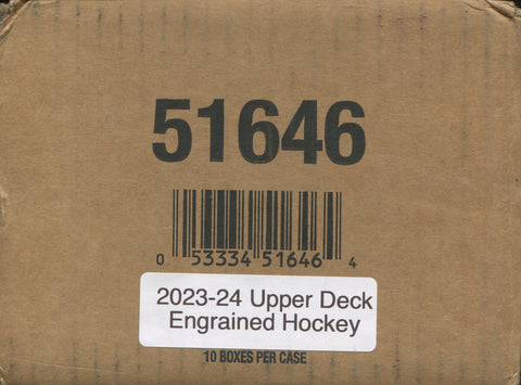 2023-24 Upper Deck Engrained Hockey Hobby, 10 Box Case
