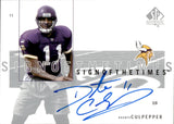 2001 Daunte Culpepper Upper Deck SP Authentic SIGN OF THE TIMES AUTOGRAPH AUTO #DC Minnesota Vikings