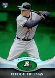 2011 Freddie Freeman Bowman Platinum ROOKIE EMERALD RC #57 Atlanta Braves