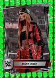 2025 Becky Lynch Topps Chrome WWE GREEN GEOMETRIC REFRACTOR #133 Monday Night Raw