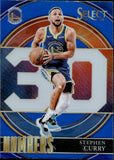 2021-22 Stephen Curry Panini Select NUMBERS BLUE PRIZM #5 Golden State Warriors
