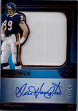 2025 Dan Hampton Panini Silhouette AUTOGRAPH MEMORABILIA 63/99 AUTO JERSEY PATCH #SA-DHN Chicago Bears