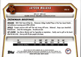 2026 Jayden Maiava Bowman Chrome ETCHED IN GLASS SP #CPE-14 USC Trojans