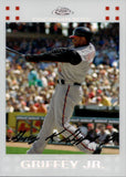 2007 Ken Griffey Jr. Topps Chrome WHITE REFRACTOR 583/660 #186 Cincinnati Reds
