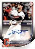 2025 Brayan Rocchio Bowman ROOKIE AND VETERAN AUTO AUTOGRAPH #PRV-BR Cleveland Guardians