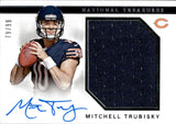 2017 Mitchell Trubisky Panini National Treasures ROOKIE MATERIAL SIGNATURES AUTOGRAPH 79/99 RC JERSEY AUTO #RMS-MT Chicago Bears