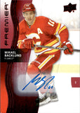2023-24 Mikael Backlund Upper Deck Premier AUTOGRAPH AUTO #81 Calgary Flames