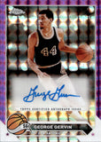 2024-25 George Gervin Topps Chrome PURPLE GEOMETRIC REFRACTOR AUTOGRAPH AUTO #CG-GG San Antonio Spurs