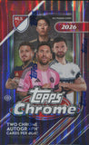 2026 Topps MLS Chrome Soccer Hobby, 12 Box Case
