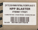 2024 Panini Zenith Football Blaster, 20 Box Case