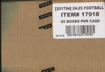 2024 Panini Select Football Hobby Mega, 20 Box Case (Black & Orange Shock)