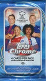 2025-26 Topps UEFA Women's Champions League Chrome Soccer Hobby, Pack *RELEASES 6/18*
