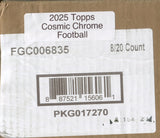 2025 Topps Cosmic Chrome Football Hobby, 8 Box Case *RELEASES 6/19*