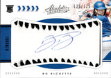 2020 Bo Bichette Panini Absolute ROOKIE AUTOGRAPH 125/125 RC AUTO #166 Toronto Blue Jays