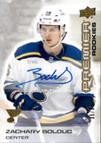 2024-25 Zachary Bolduc Upper Deck Premier ROOKIE GOLD AUTOGRAPH 35/35 RC AUTO #140 St. Louis Blues