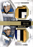 2015-16 Vladimir Tarasenko Alexander Steen Upper Deck Premier PREMIER DUALS PATCH 2/15 #PD2-TS St. Louis Blues
