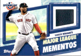 2021 Xander Bogaerts Topps Opening Day MAJOR LEAGUE MEMENTOS FENWAY PARK LOCKER ROOM CHAIR RELIC #MLMR-XB Boston Red Sox
