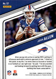 2023 Josh Allen Panini Donruss Elite STATUS SPARKLE 71/299 #57 Buffalo Bills