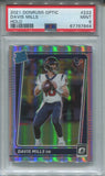 2021 Davis Mills Donruss Optic HOLO SILVER RATED ROOKIE RC PSA 9 #222 Houston Texans 7944