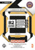 2024 Cameron Brink Panini Prizm MONOPOLY RED CLASSIC ICONS PRIZM ROOKIE RC #WNBA6 Los Angeles Sparks 1