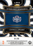 2025 Georgia Amoore Panini Select AUTOGRAPHED MEMORABILIA PURPLE PRIZM ROOKIE 81/99 AUTO JERSEY RC #AM-GA Washington Mystics