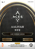2025 Aaliyah Nye Panini Select FUTURE GOLD PRIZM ROOKIE 1/10 RC #7 Las Vegas Aces