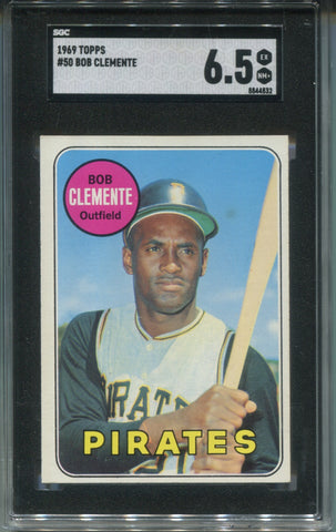 1969 Roberto Clemente Topps SGC 6.5 #50 Pittsburgh Pirates HOF 4832