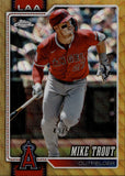 2026 Mike Trout Topps Chrome GOLD WAVE REFRACTOR 49/50 #200 Los Angeles Angels
