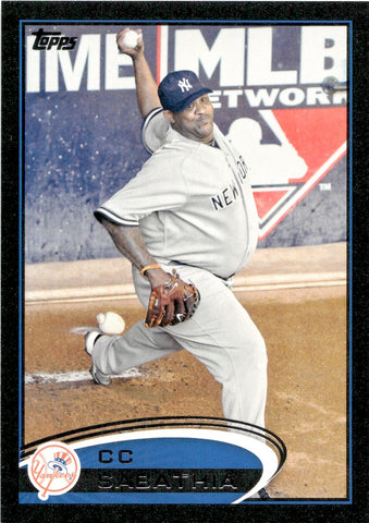 2012 CC Sabathia Topps BLACK 38/61 #607 New York Yankees
