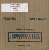 2026 Topps Stadium Club WWE Hobby, 12 Box Case *RELEASES 10/21*