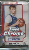 2025-26 Topps Chrome Basketball Jumbo, Pack