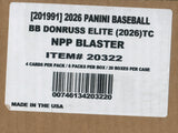 2026 Panini Donruss Elite Baseball Blaster, 20 Box Case