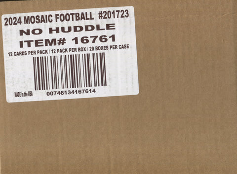 2024 Panini Mosaic Football No Huddle, 20 Box Case