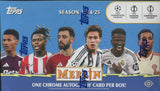 2024-25 Topps UEFA Club Competitions Merlin Chrome Soccer Hobby, Box