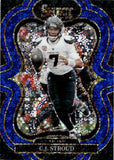 2025 C.J. Stroud Panini Select SUITE LEVEL BLUE DISCO PRIZM 18/25 #334 Houston Texans