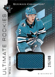 2024-25 Will Smith Upper Deck Ultimate Collection ULTIMATE ROOKIES JERSEY 215/499 RC #191 San Jose Sharks