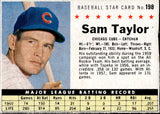 1961 Sam Taylor Post Cereal #198 Chicago Cubs