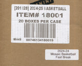 2024-25 Panini Mosaic Basketball Fast Brk, 20 Box Case