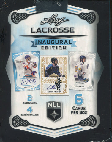 2025 Leaf National Lacrosse League Premier Edition Hobby, Box *RELEASES 8/8*