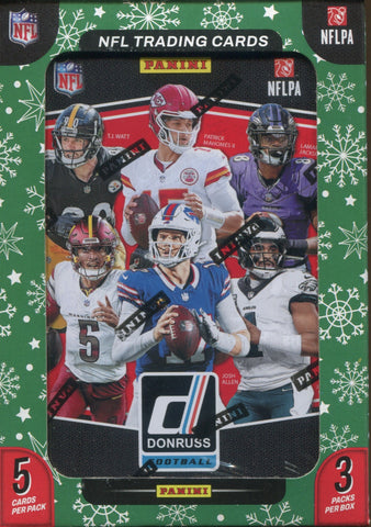 2025 Panini Donruss Football Winter Holiday, Tin *RELEASES 10/17*