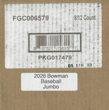 2026 Bowman Baseball Jumbo, 8 Box Case